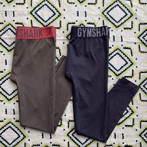 LOT of 2 GYMSHARK seamless leggings MED